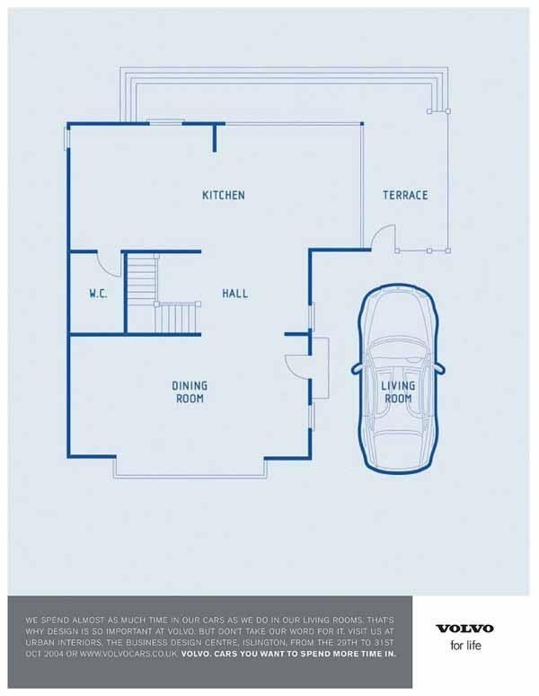 When they wanted to show how comfy a car was.