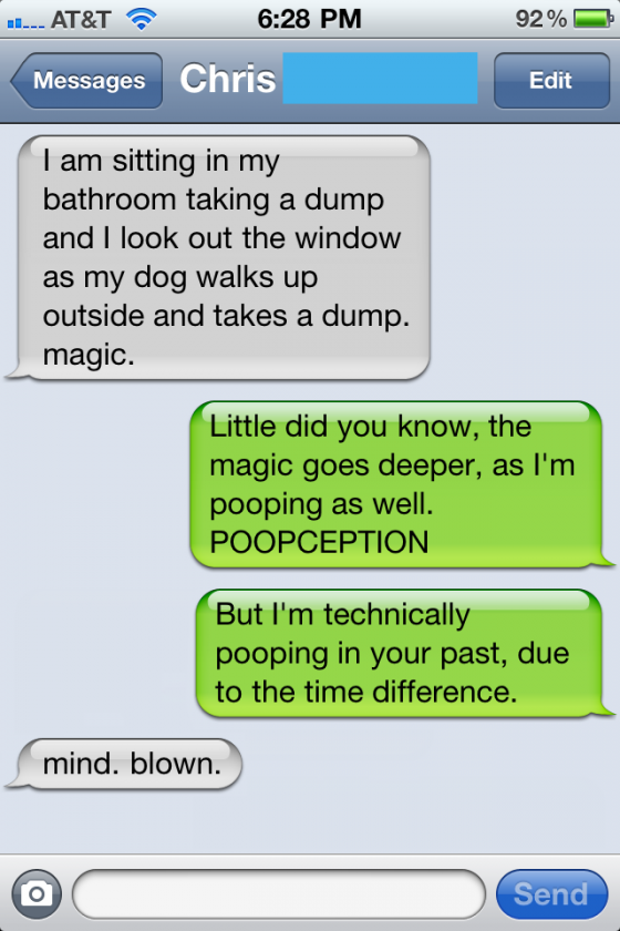 When poopception happens.